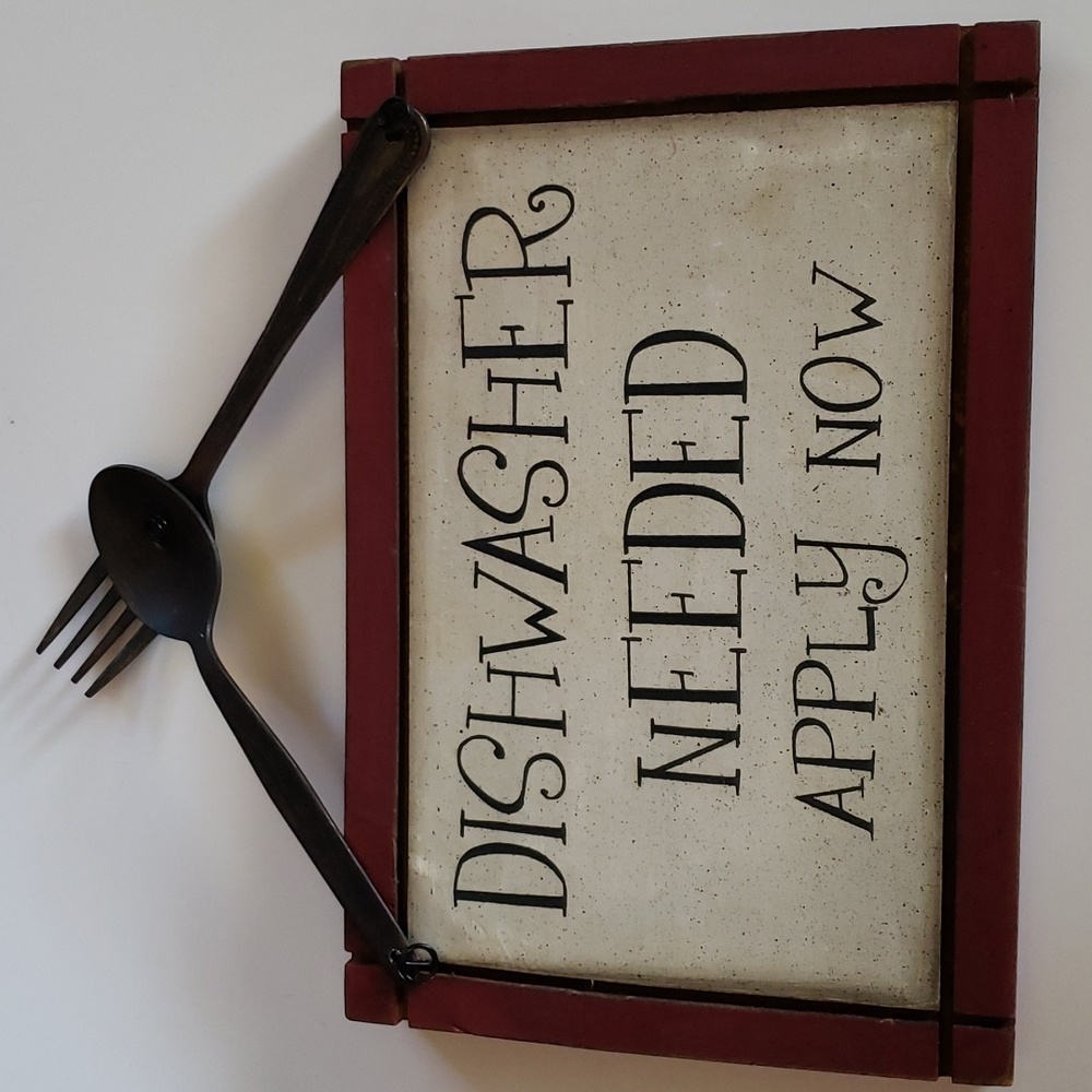 Dishwasher Needed Sign